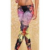 Leggin Estampada Sublimada Fundo Preto - 9411